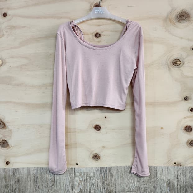 1168) 발레코어 크롭 긴팔티