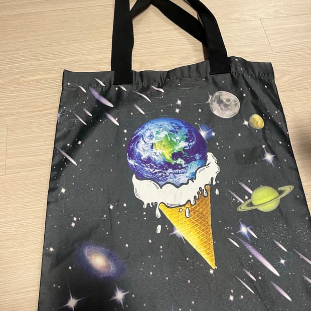 우주 갤럭시 아이스크림 에코백