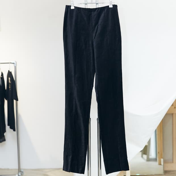 Velvet Slit Easy Pants 