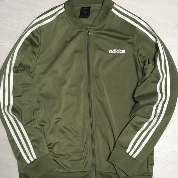아디다스 카키 져지
