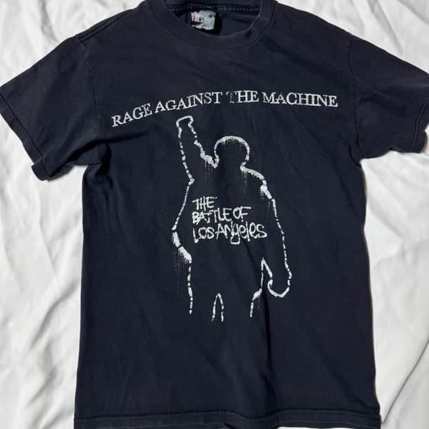 ratm 레이지 어게인 스트 거 머신 밴드티 00s S사이즈 착샷 