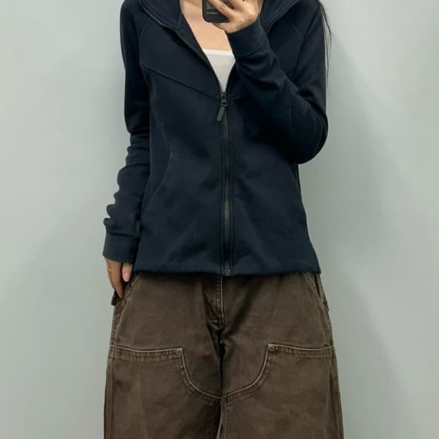 나이키 테크팩 블랙 후드집업