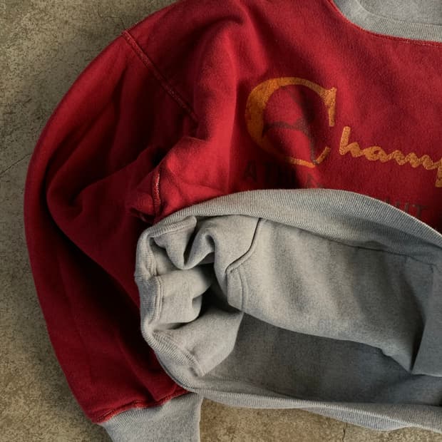 90s 챔피온 더블페이스 리버시블 스웻셔츠