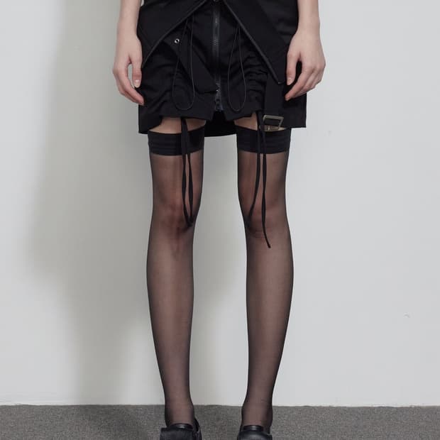 MULTI-WAY UTILITY SKIRT, BLACK