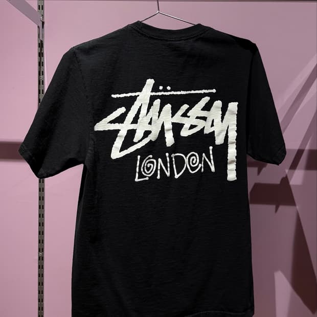 Stussy London 스투시 스탁 런던 티셔츠 블랙