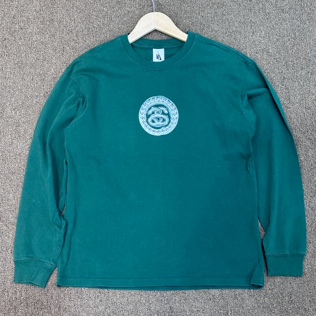 나이키x스투시 빅스우시 롱슬리브 그린