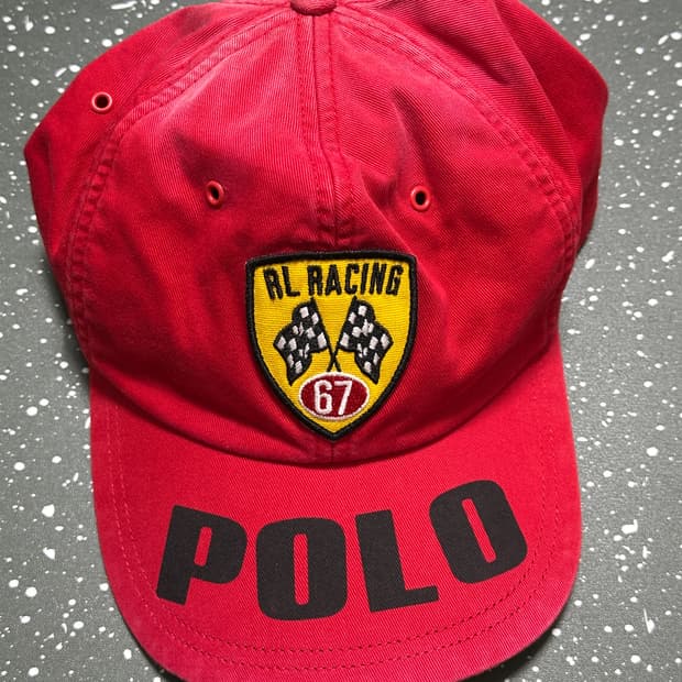 폴로랄프로렌 RL 레이싱 볼캡 레드