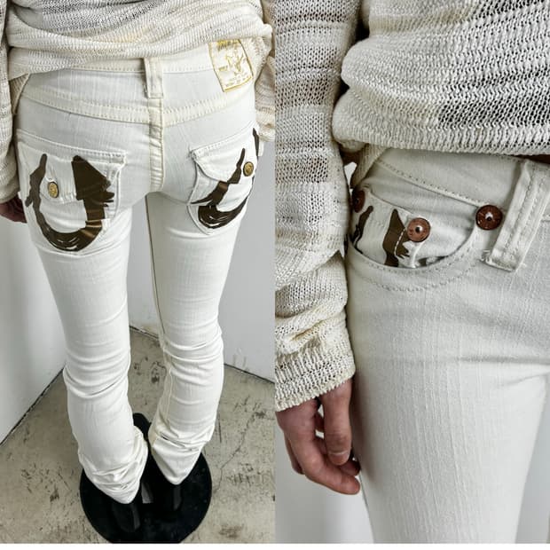 True Religion Gliter Joy flare pants