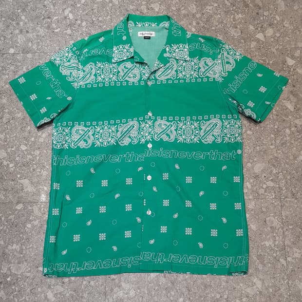 💥디스이즈네버댓 오픈카라 페이즐리 셔츠 (M)
