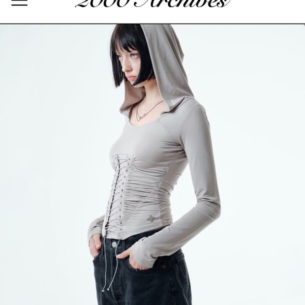 2000아카이브 EVA CORSET TOP  새상품 (공홈 품절 사이즈)