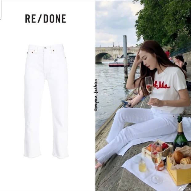 re/done 리던 화이트 데님