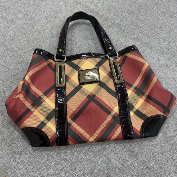 닥스 빈티지 체크 핸드백 토트백
