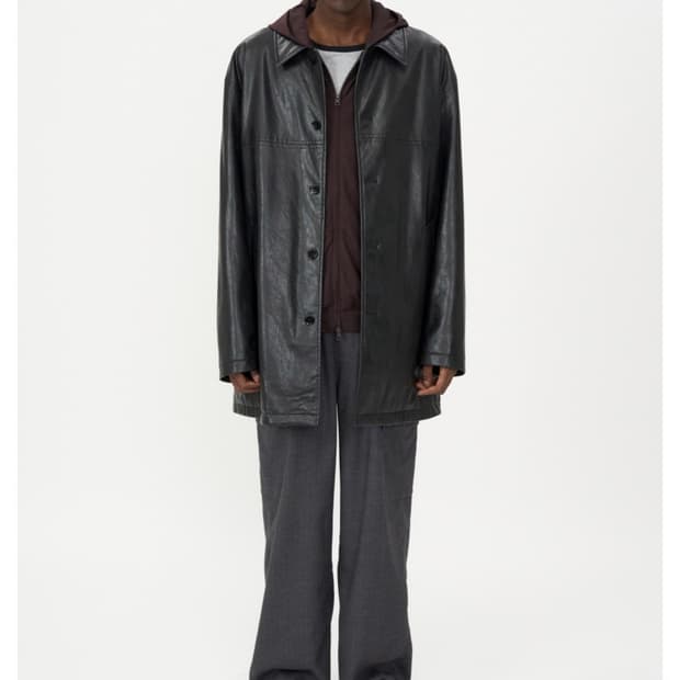 인사일런스 포우 레더 카 코트 L사이즈