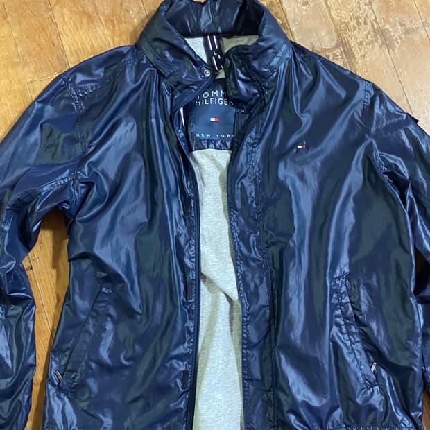 타미힐피거 남성 네이비 바람막이 L (105)