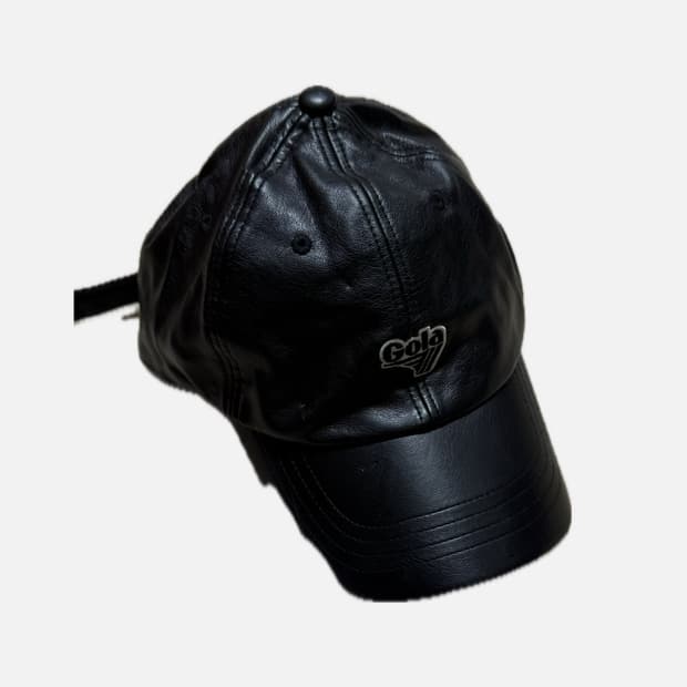 Gola 레더 볼캡 블랙