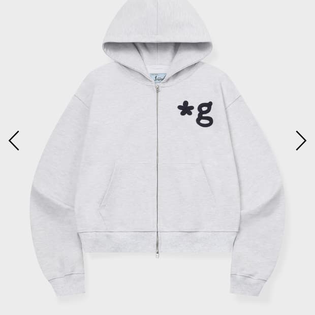 글런든 핸드워크 후드집업(라이트그레이) 1사이즈