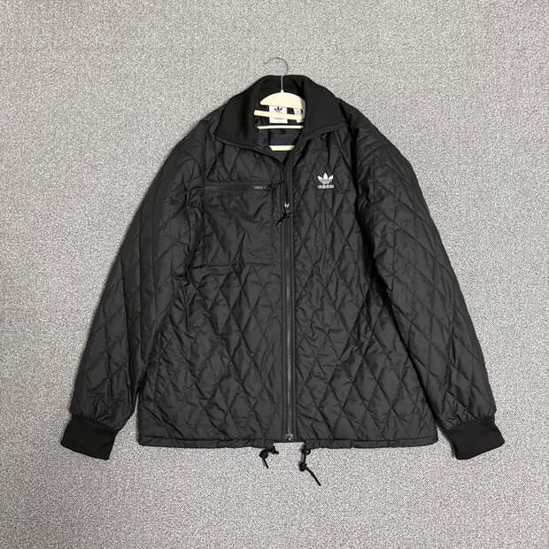 아디다스 파이어버드 퀄팅 자켓 블랙 XL