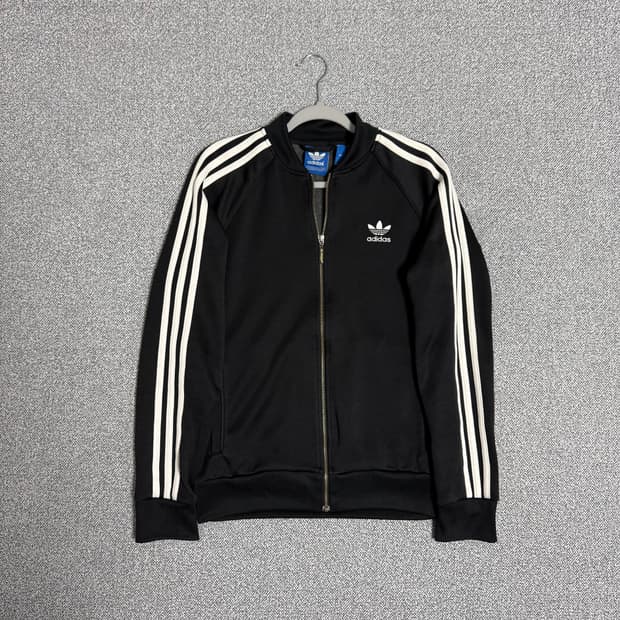 아디다스 SST 슈퍼스타 져지 블랙 100 트랙탑