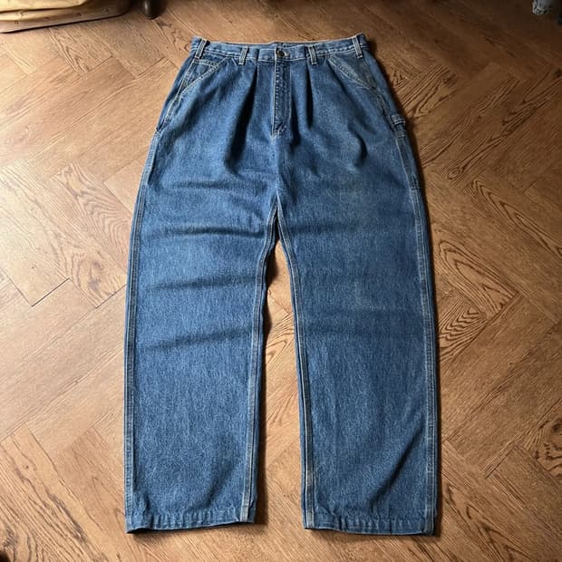 [40]칼하트 USA 싱글니 카펜터 워크 데님 팬츠