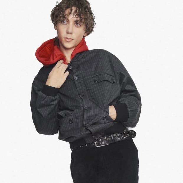 [XS,L]기마구아스 Daniel 다니엘 스트라이프 자켓/차콜