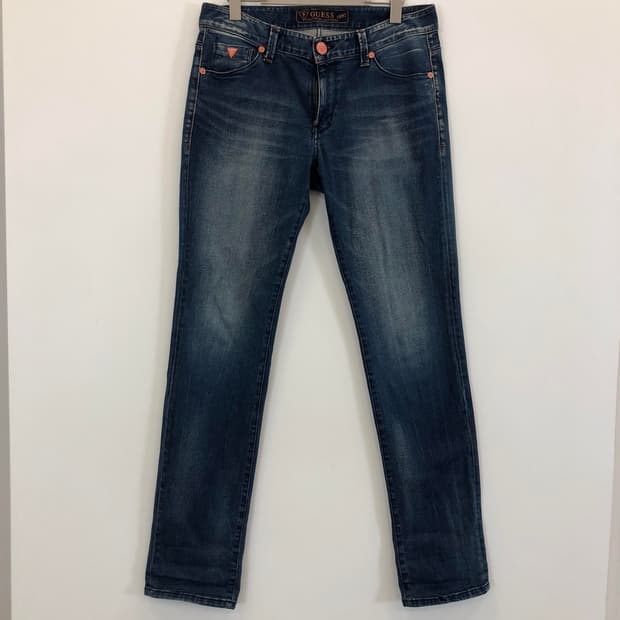 게스 프리미엄 스틸로고 청바지 31 인치