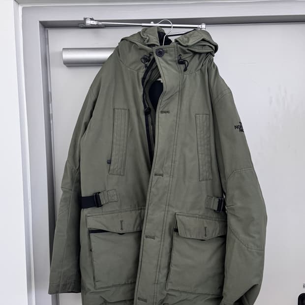노스페이스 구스다운 사파리 패딩