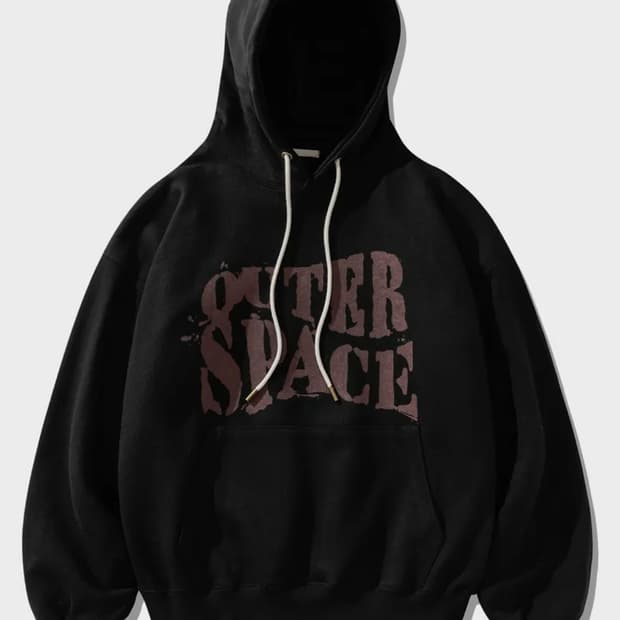 애즈카톤 오버핏 후드 블랙 팔아요