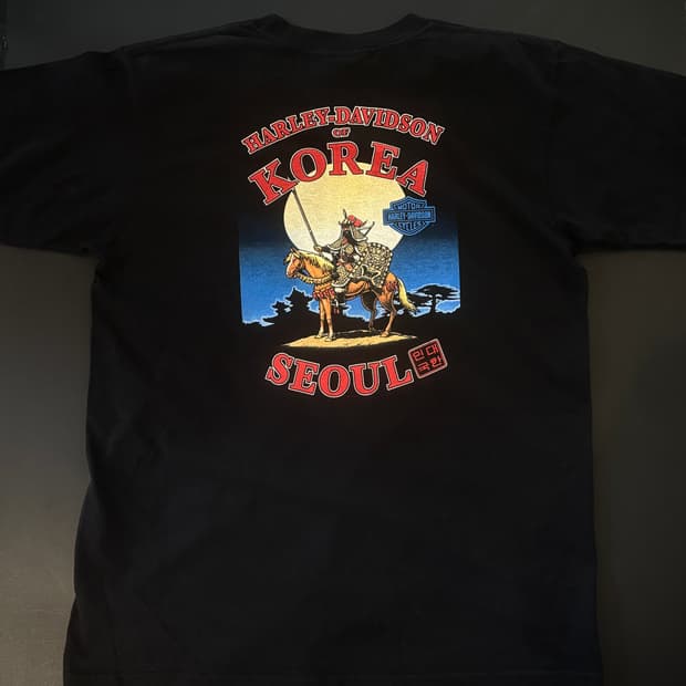 할리데이비슨 코리아 서울 반팔티셔츠 L