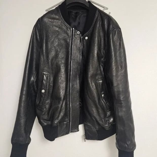 릭오웬스 램스킨 레더자켓 52