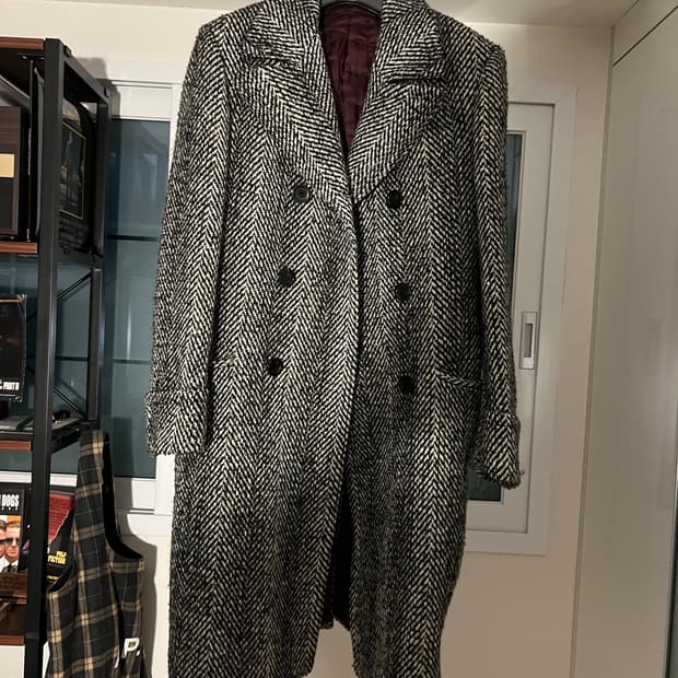 버버리 헤링본 코트