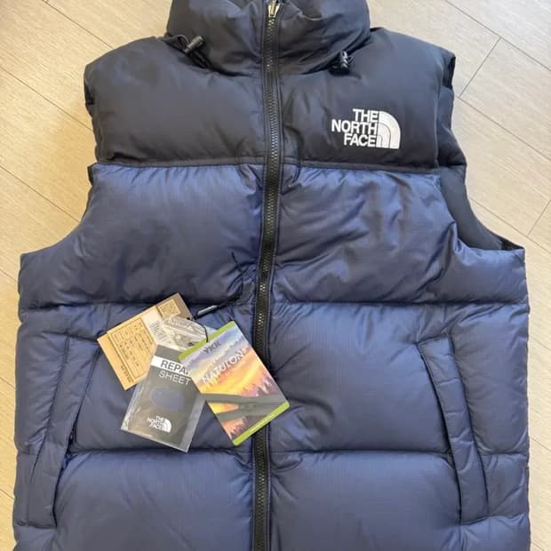 노스페이스 1996에코 눕시 네이비 L패딩조끼