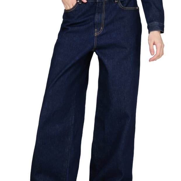 썬번프로젝트 Low-Rise Denim Pants, INDIGO