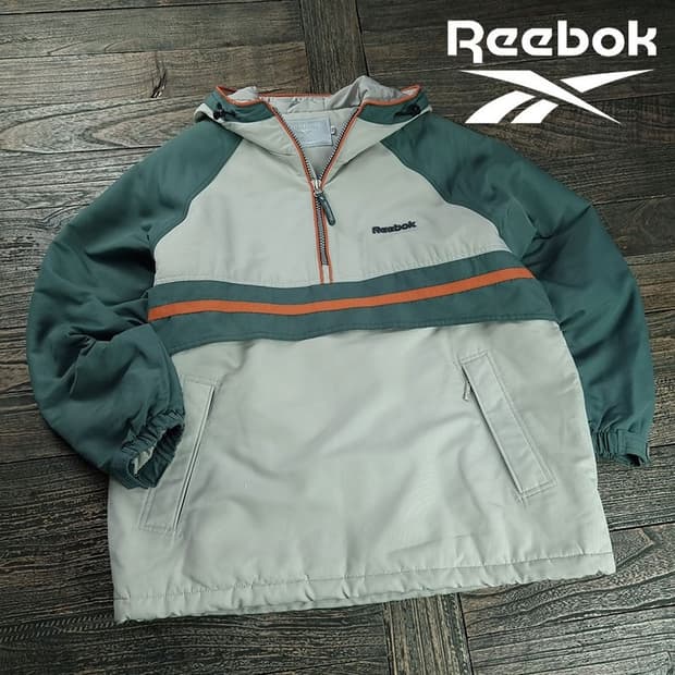 [리복] 00'S 올드스쿨 빈티지 빅로고 아노락 바람막이 M19348