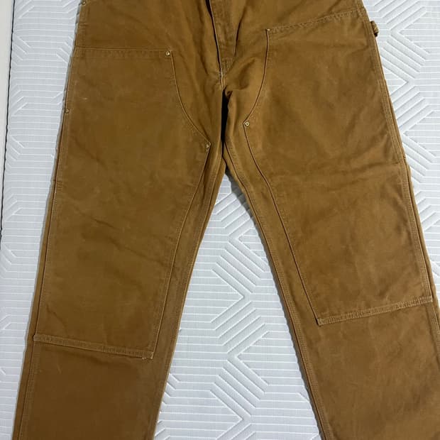 80s 빈티지 칼하트 더블니 브라운 made in usa