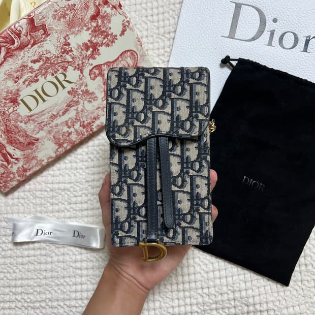 (당일배송 풀구성) 디올 오블리크 폰홀더백