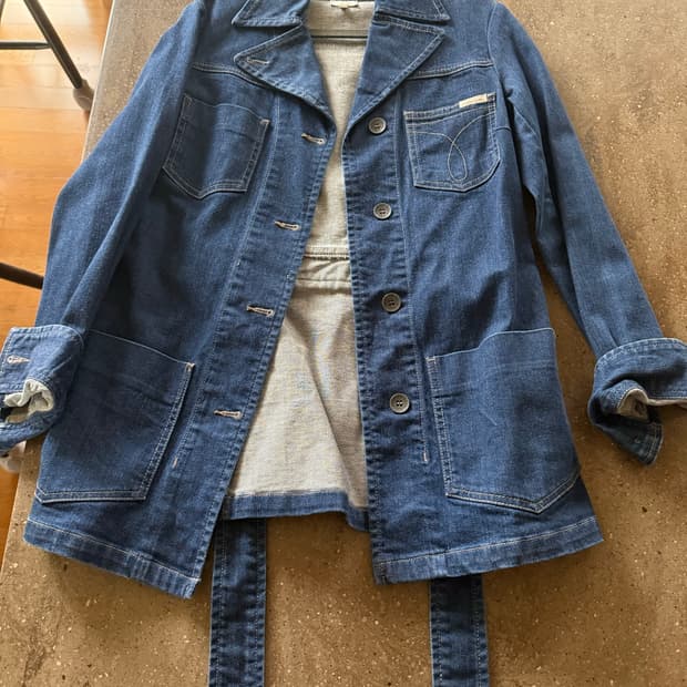 켈빈클라인 데님 롱자켓  우먼 M