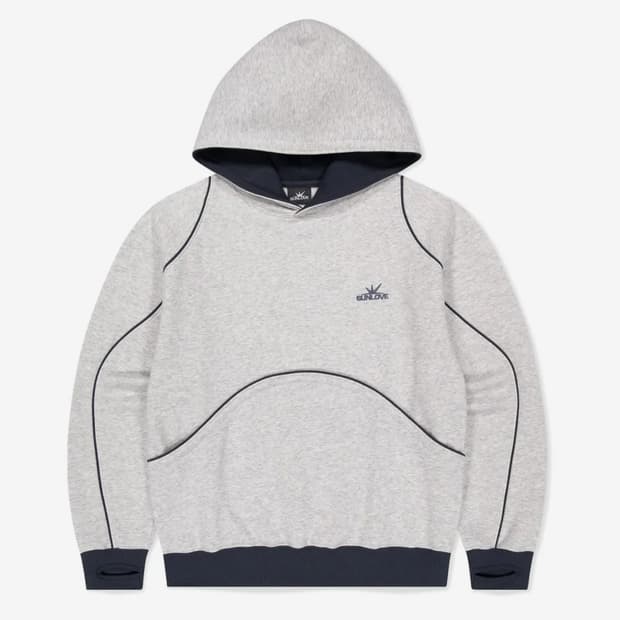 썬러브 Crescent Hoodie 헤더 그레이 후드티