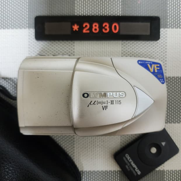 올림푸스 뮤 2 줌 115 VF 필름카메라 리모컨 파우치포함