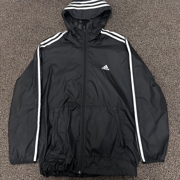 아디다스 바람막이 자켓 블랙 2XL