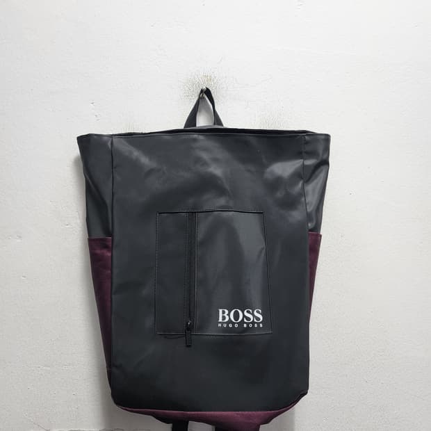 휴고보스 BOSS 와인색 백팩