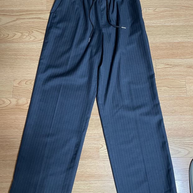 파세르 스트라이프 밴딩 슬랙스