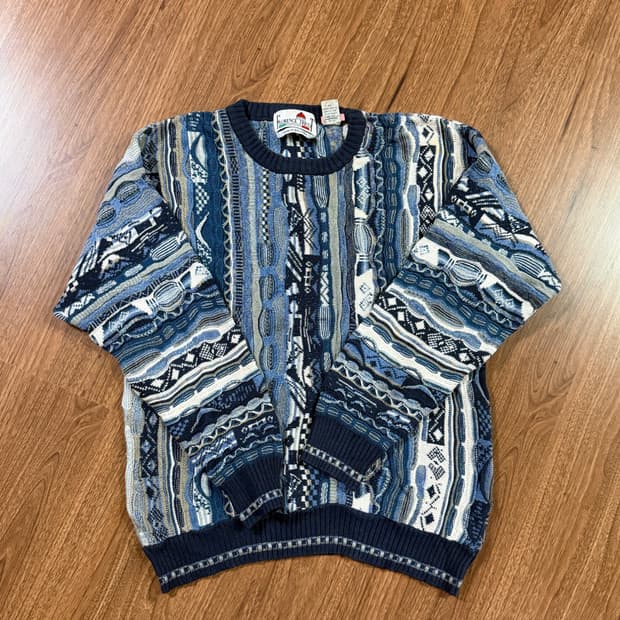COOGI 패턴 빈티지 니트