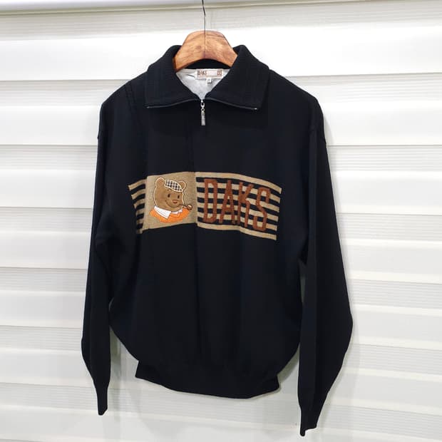 닥스 곰돌이 하프넥 니트 스웨터- 우먼M