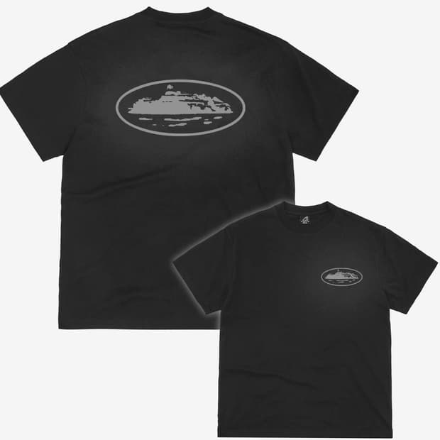 L) 코르테이즈 OG 아일랜드 반팔 티셔츠 블랙 리플렉티브