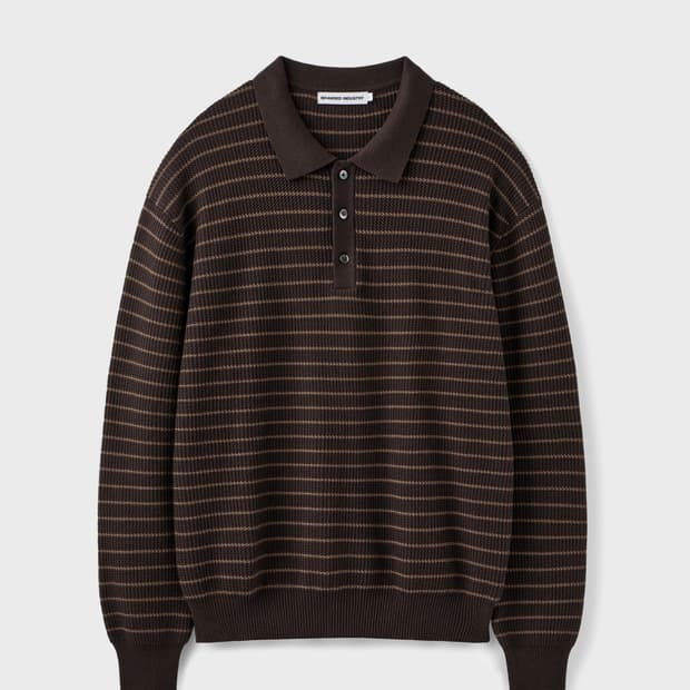 (XL) 브랜디드 HARD TWIST LOUNGE POLO KNIT