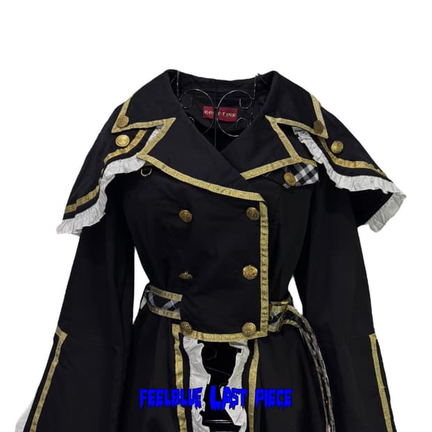 BODY LINE Gothic Military Frill Dress