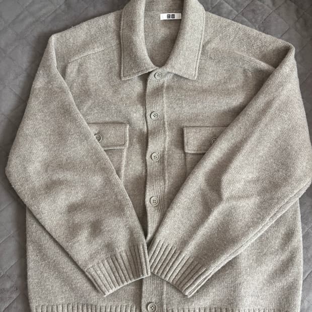 [XL] 유니클로 u 가디건 니트 자켓