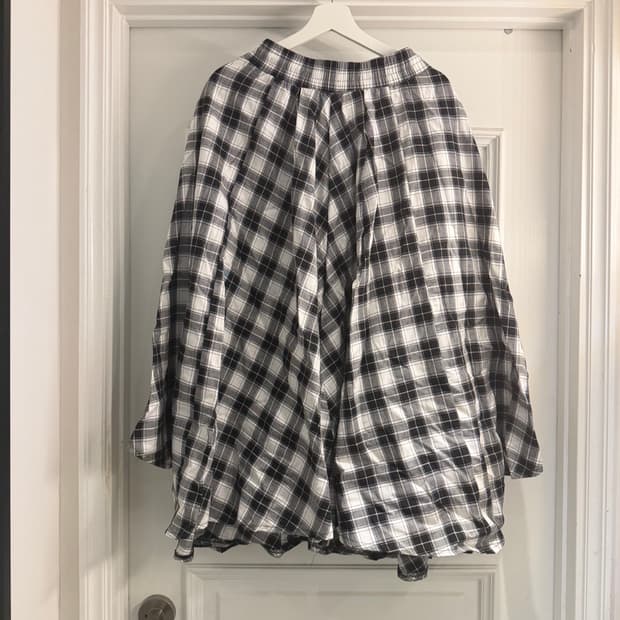 testmechanism 체크 플레어 치마바지