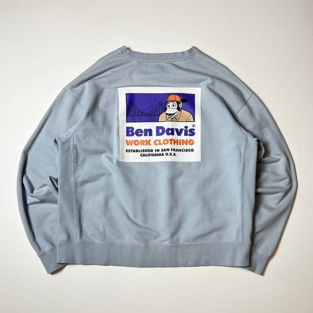 벤데이비스 재팬 리버스위브 헤비코튼 스웻 맨투맨 PN8737