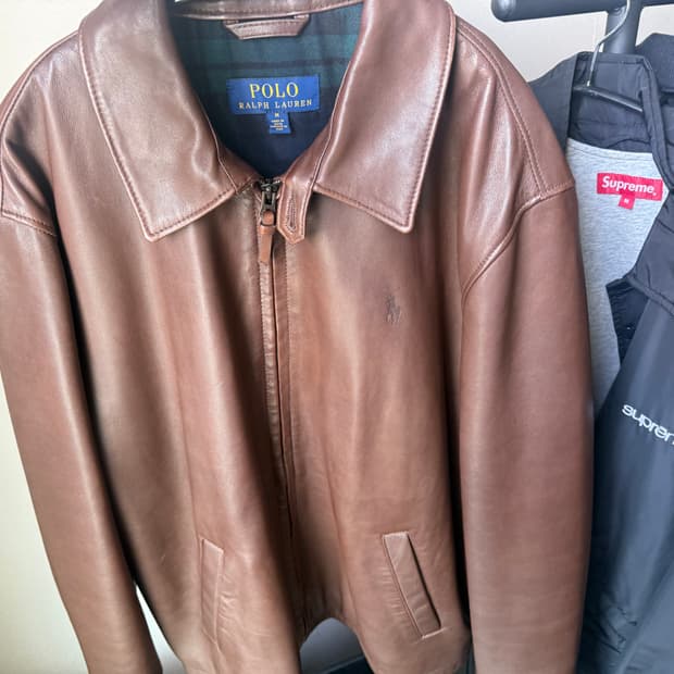 폴로 맥스웰 램스킨 자켓